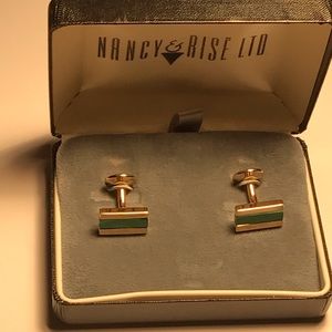 Black and Gold Cufflinks